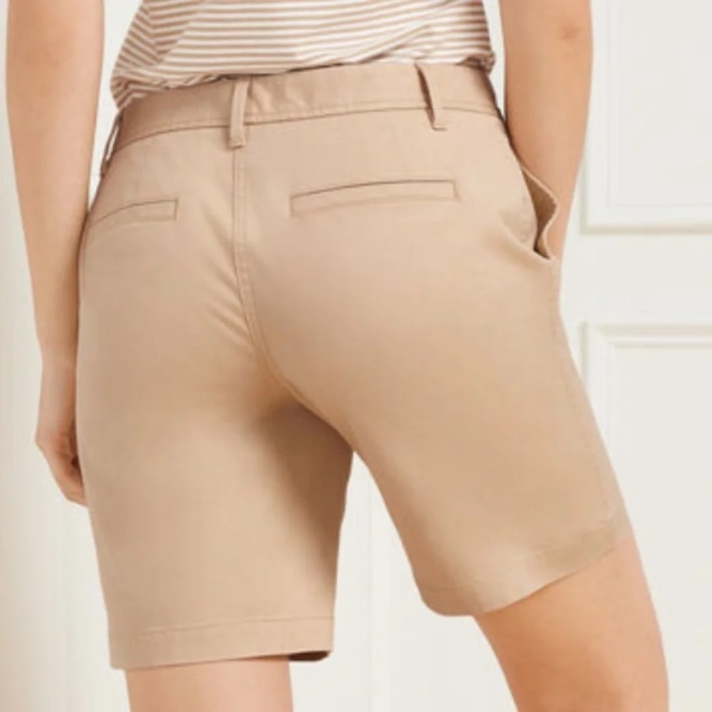 EUC TALBOTS Black Relaxed Chino Shorts Sz 12. No flaws, just too big for me.
